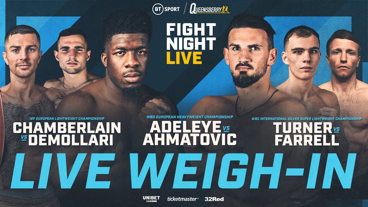 LIVE WEIGH-IN! David Adeleye vs Emir Ahmatovic