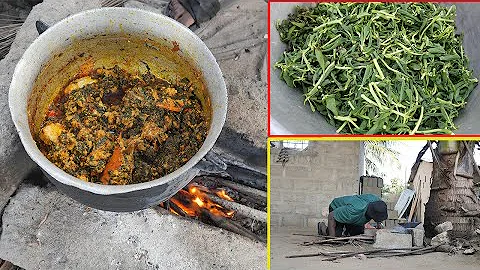 How to prepare WATER LEAVES stew !! GBOMAA TADI stew !! EWE LOCAL FOOD