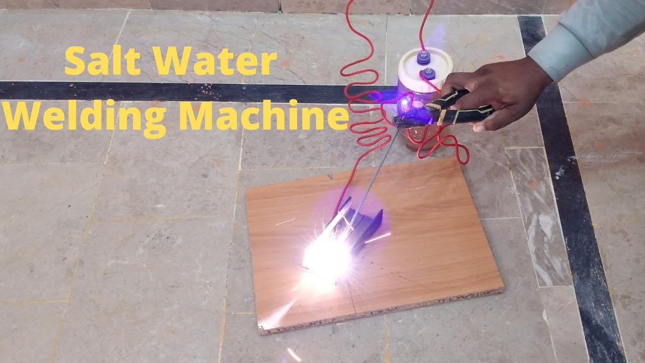 how to make salt water welding machine at home amazing idea 230v