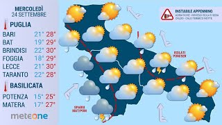 Previsioni Meteo Puglia E Basilicata 24 Settembre 2025