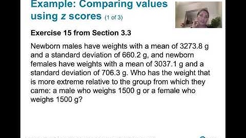 3.3.1 Measures of Relative Standing and Boxplots - Computing and Interpretting z Scores