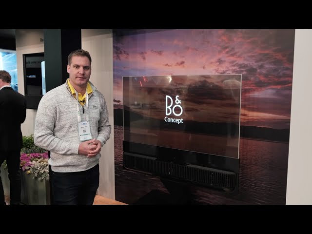 Bang & Olufsen Transparent OLED display at ISE 2024 - YouTube