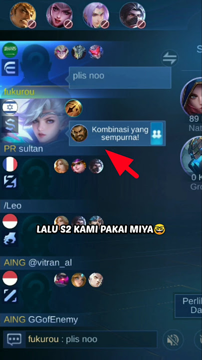 Satu Team dengan Dark sistem dan lawan sombong