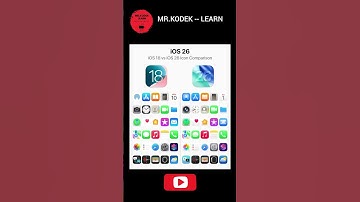 Big Apple iOS icons changes from iOS 18 to iOS 26 #iphoneupdates