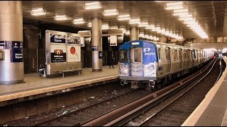 NJ TRANSIT PATH train to NYC begins its journey on a weekend