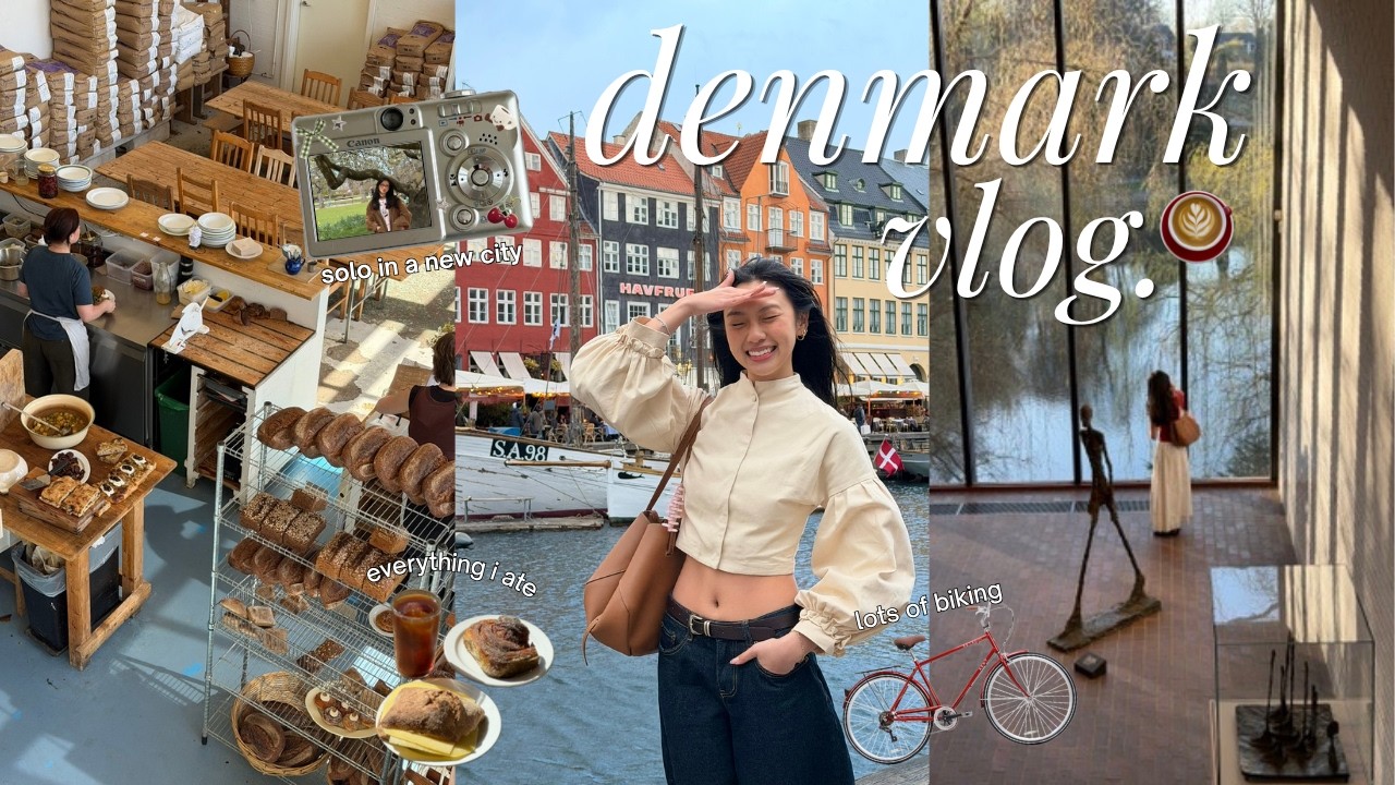 my first time in denmark 🚲 a week in copenhagen, solo travel, lots of shopping, biking & cafes
