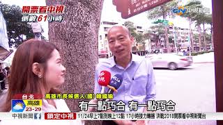超巧! 韓國瑜座車車牌諧音'贏其邁'│中視新聞 20181121