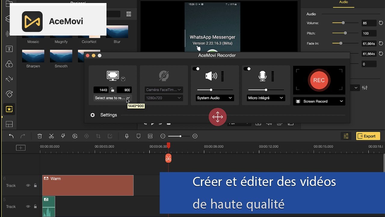 AceMovi : Le logiciel pour créer et éditer des vidéos de haute qualité