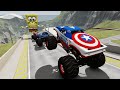 Epic High Speed Monster Truck Jumps And Crashes #34