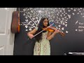 My heart will go on  titanic  violin cover by dhanvita ippili