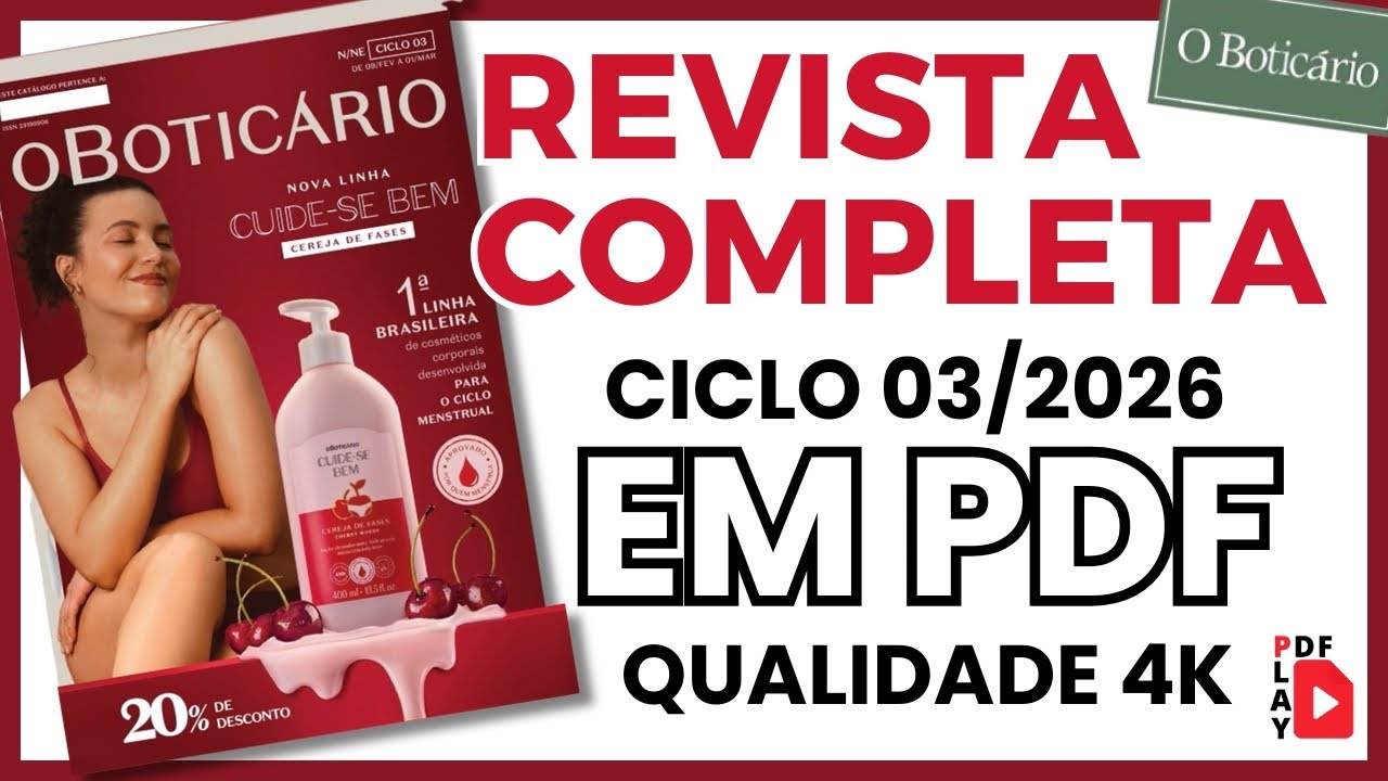 Revista O Boticário | Ciclo 03/2026 | PDF 4K (Melhor Qualidade)