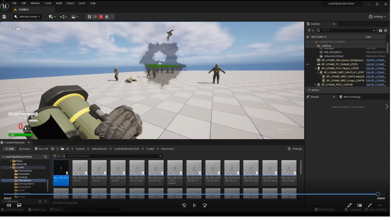 Low Bot Replacement of bot skins Low Poly Shooter Pack and Low Poly Animated ...