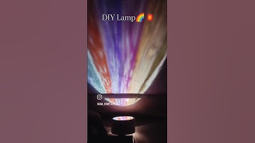 DIY Lamp🌈🏮Will You Try?? #reel #shorts #trending#viral #youtubeshorts#trend#lamp #diy#video#creative