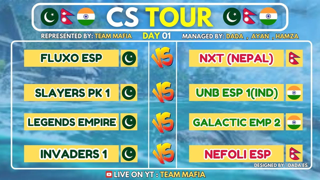 CS TOUR 4V4 LIMITED PAK VS IND INTENSE MATCHES PRESENTED BY