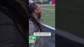 Richard Sherman goes crazy Seahawks Win