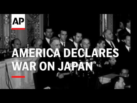 AMERICA DECLARES WAR ON JAPAN - SOUND