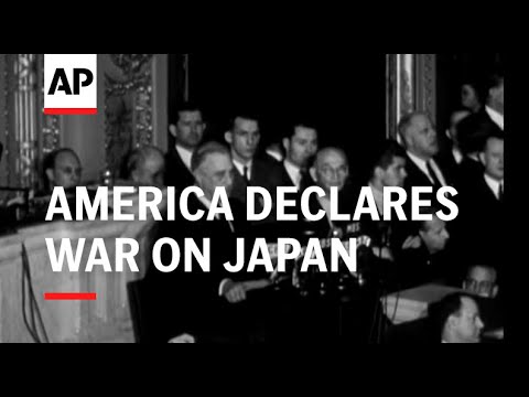 America Declares War On Japan - Sound