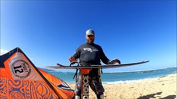 Dave talks about footstrap setups for kitefoilboarding