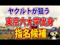 ヤクルトが指名を狙う選手はこちら。清原指名の可能性も？