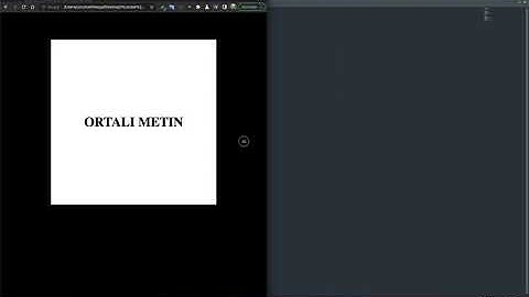 CSS İle Div içerisinde Metin Ortalama (Responsive)