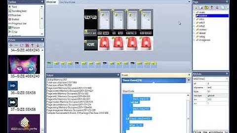 Nextion Control puertas HMI
