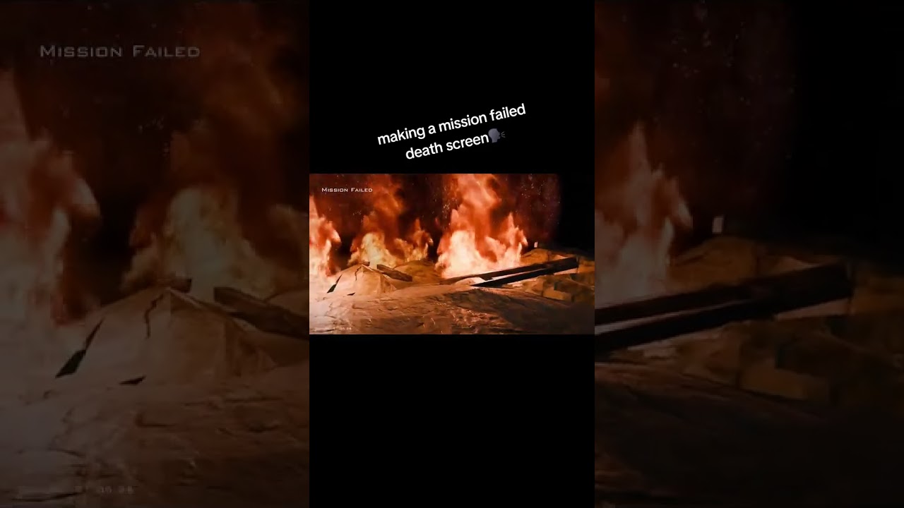 Making a videogame death screen