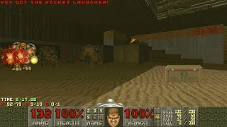 Doom 2 - Down Under (Map 3: Solid Rock): UV-Fast 100% Blind (WAD Author:  @EduardoAndFriends )
