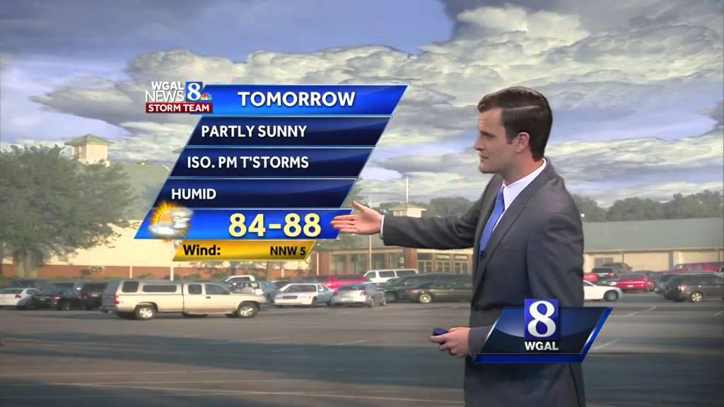 Hot & humid Sunday with a few storms possible - YouTube