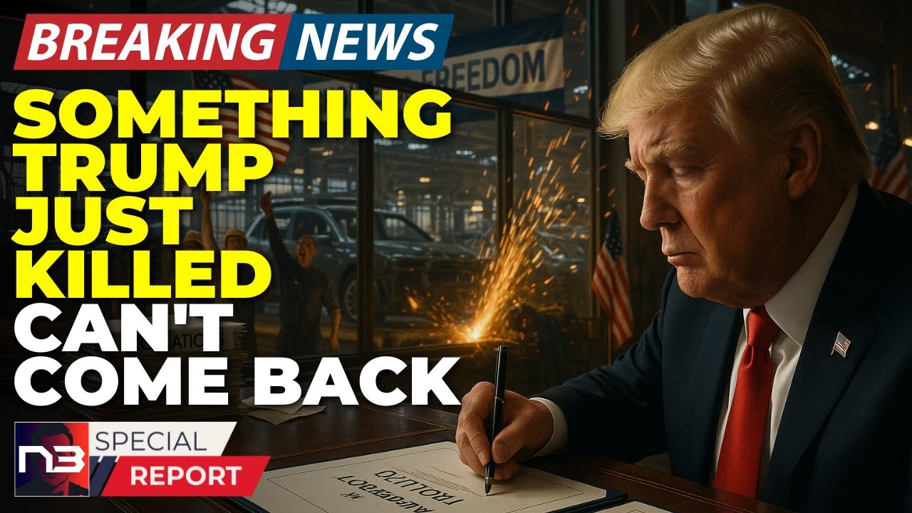 🚨BREAKING: Trump Just Killed Something With 3 Pens That Can Never Come Back