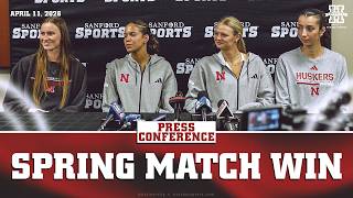 Huskers Sweep Iowa State in Spring Match | Nebraska Volleyball Press Conference