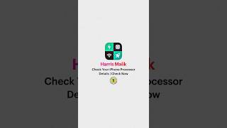 iPhone Processor Details on cpu z | Harris Malik #youtubeshorts #viral screenshot 5