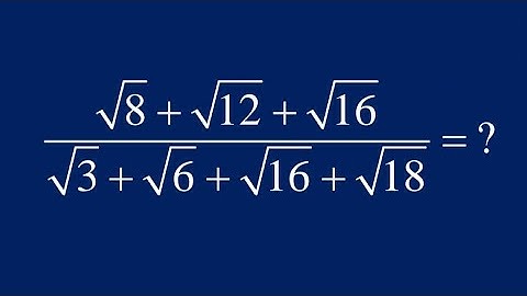 China | Can You Solve This? A Nice Simplify Square Roots Problem | Math Olympiad