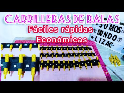 CÓMO HACER CARRILLERAS PARA REVOLUCIONARIO / CÓMO HACER BALAS DE fomi ...