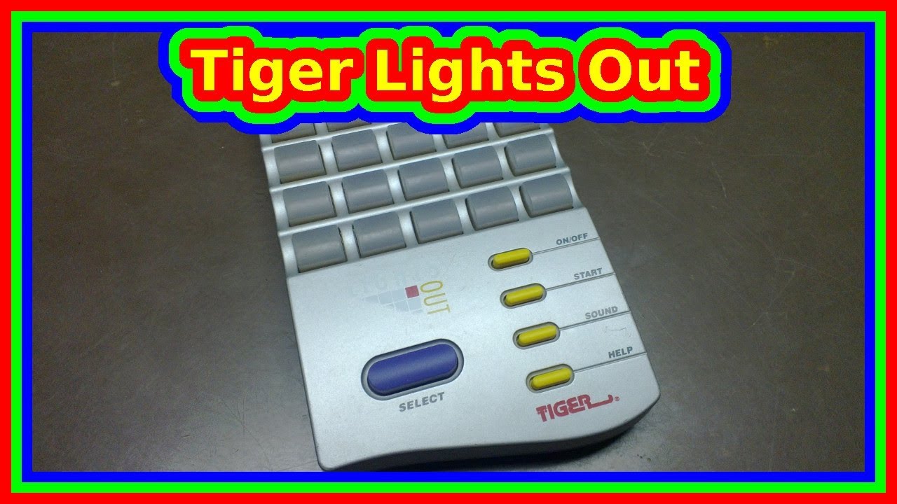 🐞 TIGER LIGHTS OUT 💡 maquinita año 1995 handheld *M012