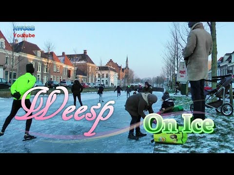 Schaatsen Oude Gracht Weesp 2018