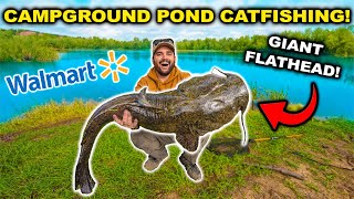 Walmart Catfishing Challenge At The Campground Pond Banjo Gets Revenge