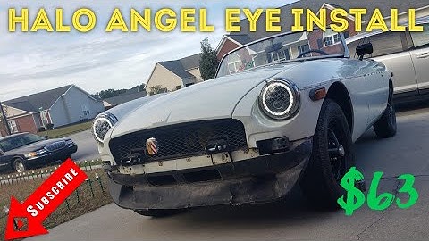 How to Install Angel Eye Halo DRL LED Headlights MG MGB Midget MGA