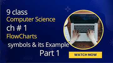 Class 9 | Computer Science | Chapter 1 | Problem Solving | Flowcharts Symbols & its Example