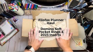 FILOFAX PLANNER HAUL | Domino Soft Pocket Rings & 2023 Inserts screenshot 3
