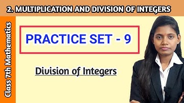 Class 7 subject math practice set 9