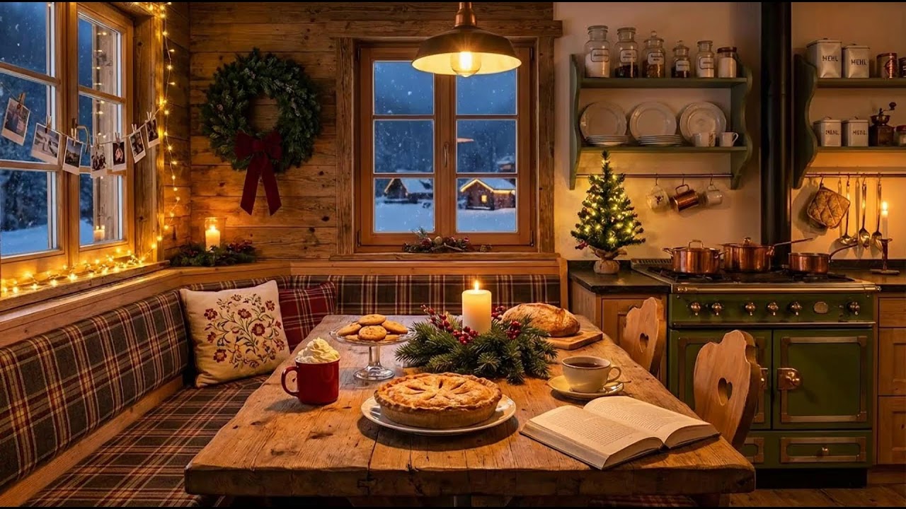 Peaceful Snowy Morning ❄️ 1940s Vintage Oldies Playing in Another Room | Study, Sleep & Unwind