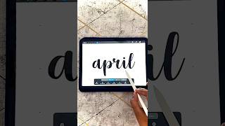 LETTERING with Procreate 🌈❤️ | Digital Art| Procreate #shorts #procreate Guide