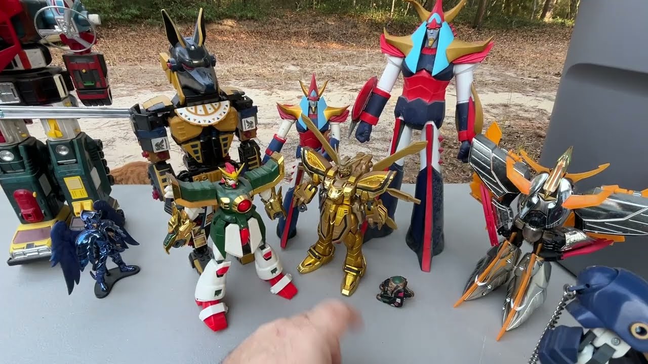 Сокровища из сарая! Коробки с большими роботами! Часть 3: Золотой Гандам, G-Гандам, Египетский Ме...