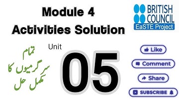 Module 4 Unit 5 Solution #easte #module4