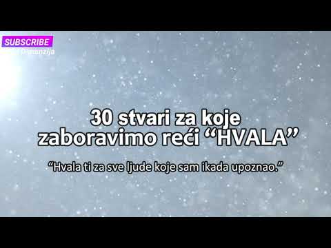 30 stvari za koje zaboravimo reći “HVALA”