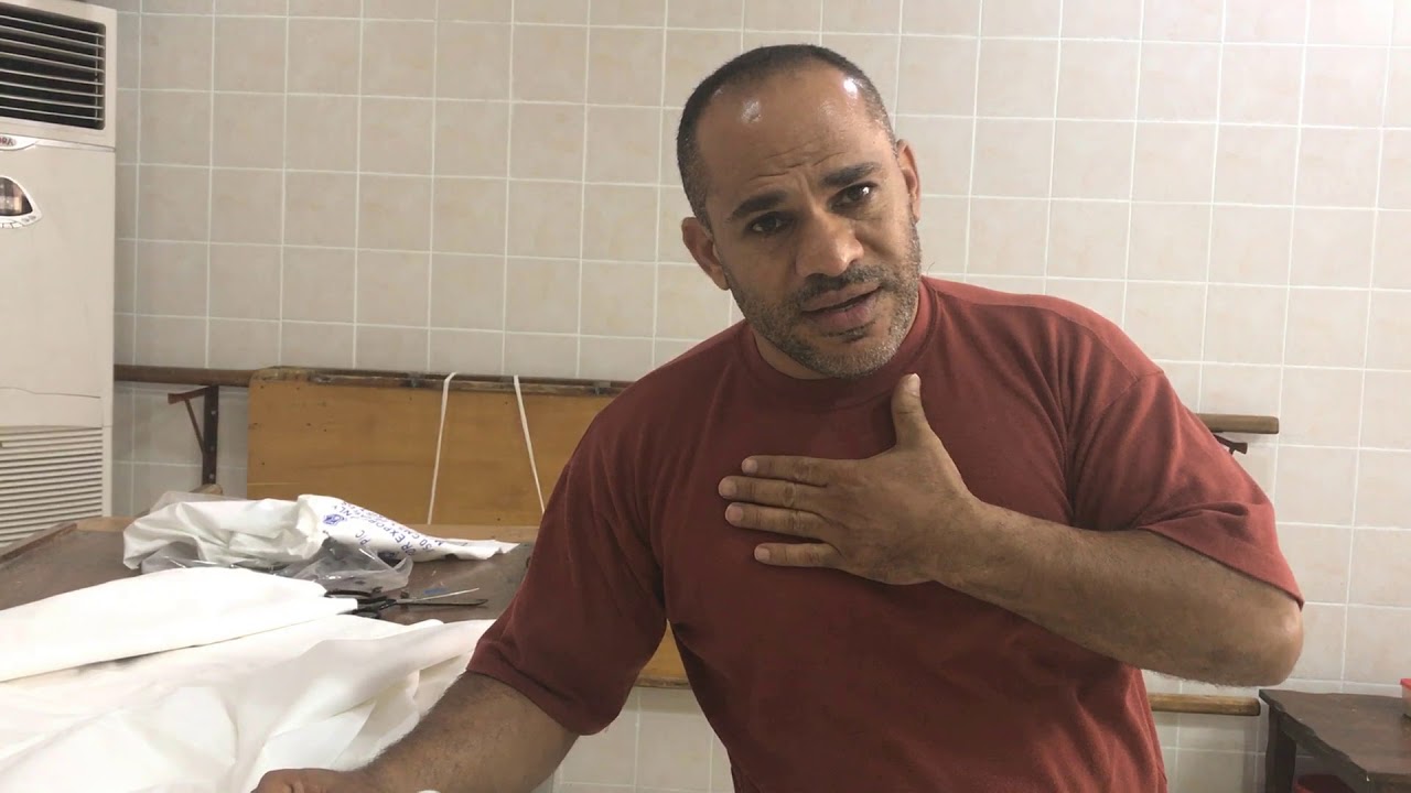 كيفية تفصال الكفن و كيفية التكفين يقدمها الاستاد : حسن ال عبد الرزاق (مضري)