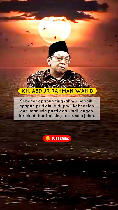 GUSDUR | TETAP BAIK MESKIPUN DINILAI BURUK #shorts