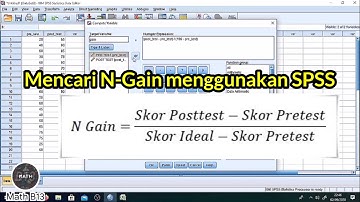 Statistika ✓ mencari N-Gain menggunakan program SPSS...