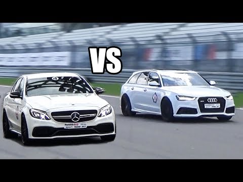 Audi RS6 Vs Mercedes-Benz E63 AMG Vs C63s AMG - DRAG RACE