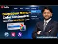 How to Create a Dropdown Menu &amp; Customize Menu Text Color | WordPress Astra Theme Tutorial Hindi